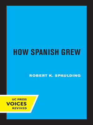 cover image of How Spanish Grew